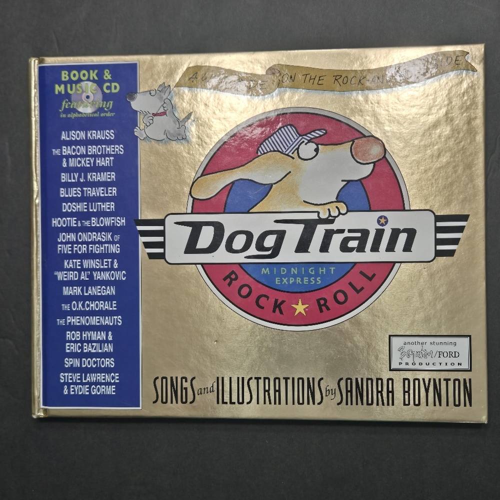 Sandra Boynton Dog Train Book CD Set Wild Ride on the Rock-and-Roll Side Express